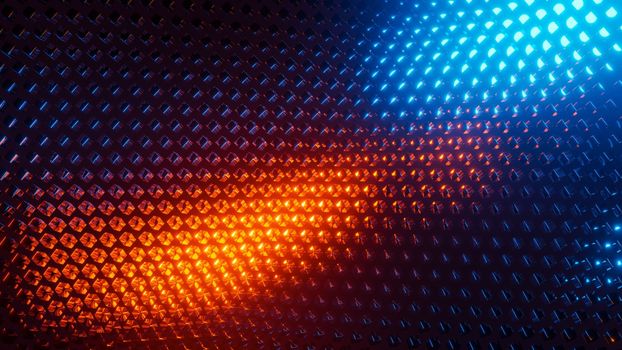 Abstract sparkling animated background. 3D rendering illustration..