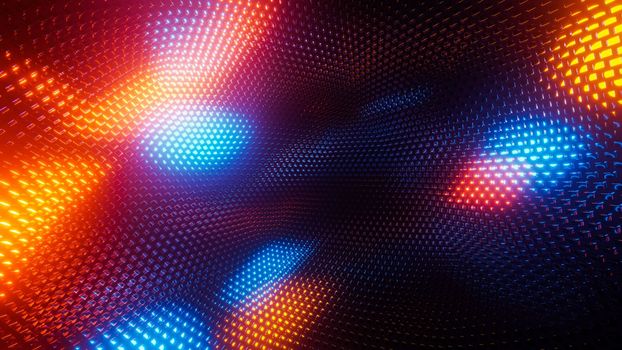 Abstract sparkling animated background. 3D rendering illustration..