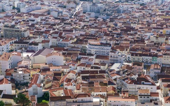Cityview from the cliff to the Portuguese city of Nazare