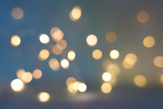 Christmas light background. Holiday glowing backdrop. Defocused Background With Blinking light. Blurred Bokeh. High quality photo