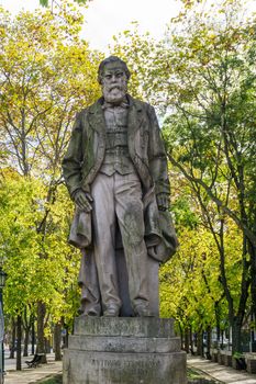 Statue of Antonio Feliciano de Castilho in Lisbon, Portugal