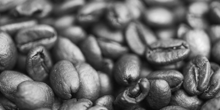 brown roasted coffee beans macro closeup making the blend series
