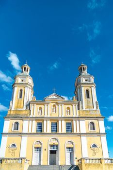 Argentina - March 2022: Igreja Nossa Senhora da Graca do Rio Sao Francisco do Sul. High quality photo