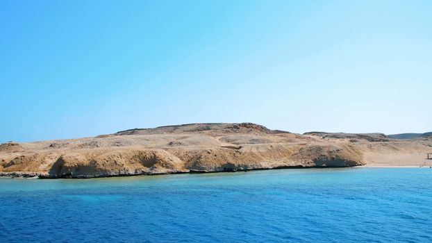 summer, sea, beautiful seascape. Mountains and the sea. The combination of the desert and the sea. High quality photo