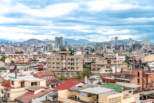 Quito, Equador panorama of the capital city. High quality photo
