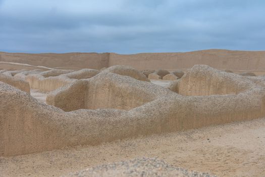 Sacred City of Caral-Supe archaeological site in Peru. 