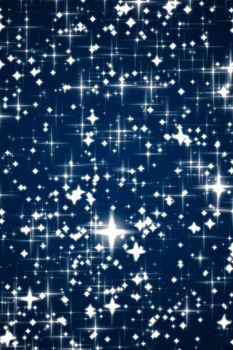 Magic, luxury and happy holidays background, silver sparkling glitter, stars and magical glow on dark blue abstract texture, star dust particles as starry night space sky, glamour and holiday design