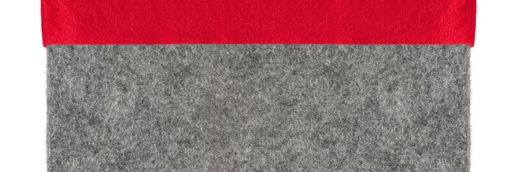 Felt texture. Texture of gray felt isolated on white background. Abstract background with natural gray felt. High resolution texture photo.