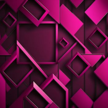 Panton next year, magenta, neon geometric shapes, background. High quality illustration