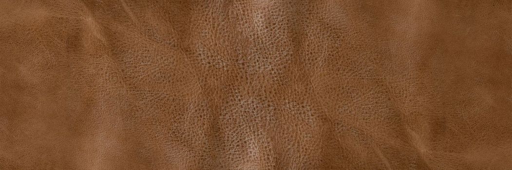 Texture of brown leather. Texture of natural brown leather. Background for design or project.