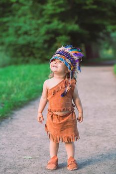 charming baby dressed in traditional American clothing.