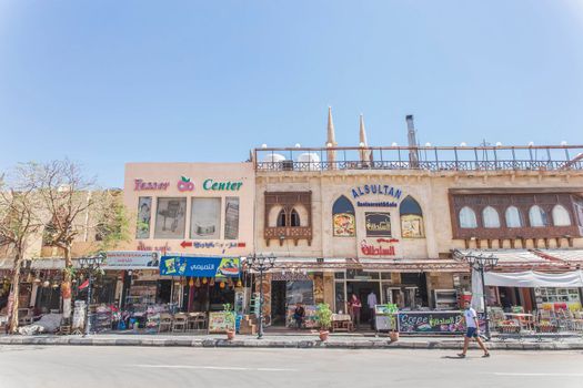 Old town, Egypt, March 2020: Shops in the old city in Egypt.