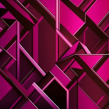 Panton next year, magenta, neon geometric shapes, background. High quality illustration