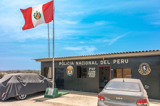 Peru - September 22, 2022: border crossing to Peru. editorial