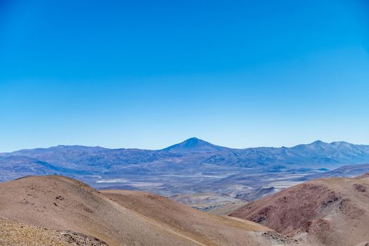 beautiful natural landscape of the South American Andes mountains. 