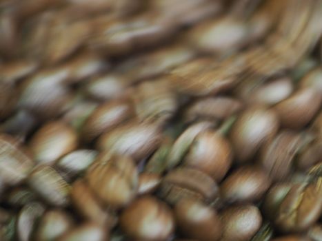 brown roasted coffee beans macro closeup making the blend series