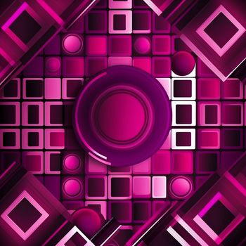 Panton next year, magenta, neon geometric shapes, background. High quality illustration