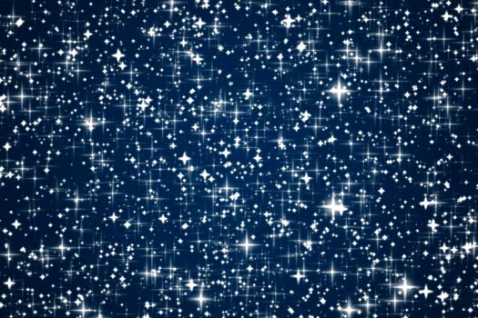 Magic, luxury and happy holidays background, silver sparkling glitter, stars and magical glow on dark blue abstract texture, star dust particles as starry night space sky, glamour and holiday design