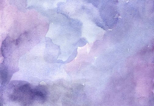 Purple hand-drawn watercolor background Hight quality