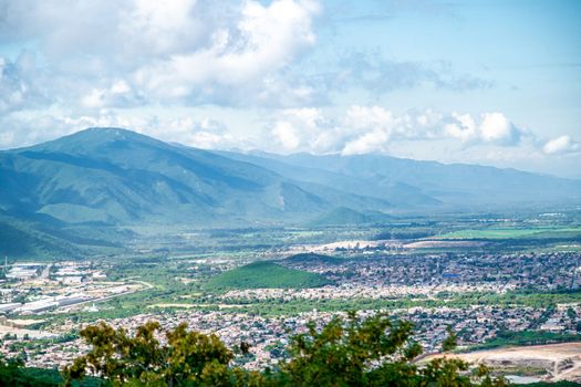 panorama of the Argentinian city of Salta in South America. 