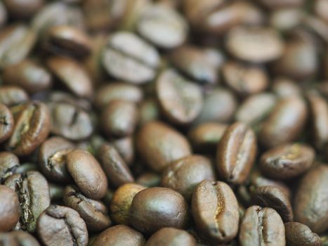 brown roasted coffee beans macro closeup making the blend series