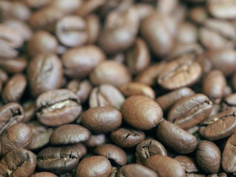brown roasted coffee beans macro closeup making the blend series