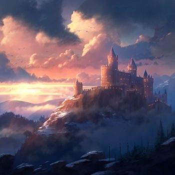 Fairy Castle. High quality illustration