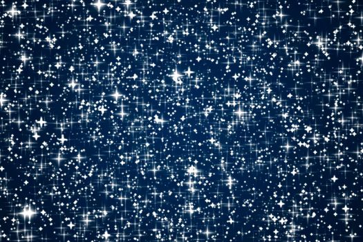 Magic, luxury and happy holidays background, silver sparkling glitter, stars and magical glow on dark blue abstract texture, star dust particles as starry night space sky, glamour and holiday design