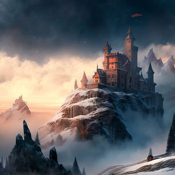 Fairy Castle. High quality illustration