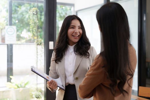 Group of business consultant working management big data and analyze financial document of company. account, finance, business concept.