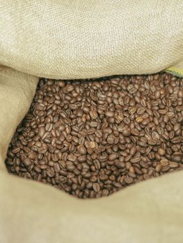 brown roasted coffee beans macro closeup making the blend series