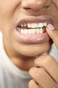 teenage boy with sensitive teeth ,