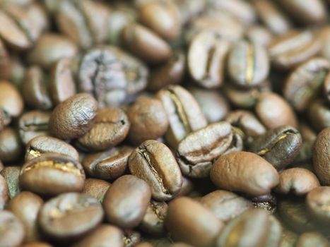 brown roasted coffee beans macro closeup making the blend series