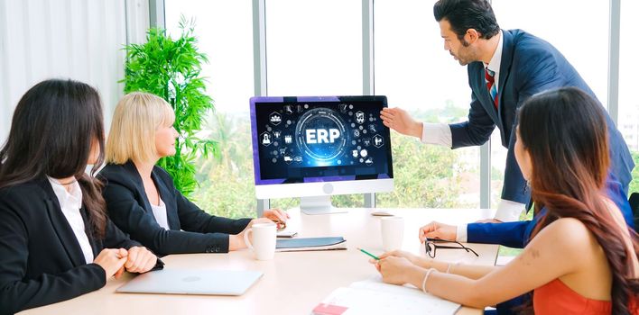 ERP enterprise resource planning software for modish business to plan the marketing strategy