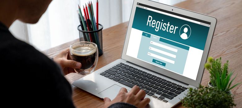 Online registration form for modish form filling on the internet website