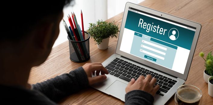 Online registration form for modish form filling on the internet website