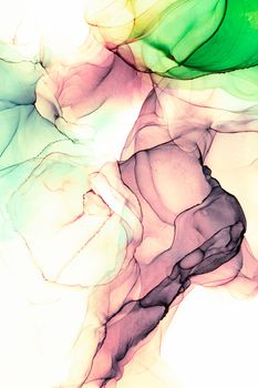 Marble ink abstract art from exquisite original painting for abstract background . Painting was painted on high quality paper texture to create smooth marble background pattern of ombre alcohol ink .