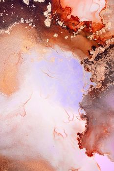 Marble ink abstract art from exquisite original painting for abstract background . Painting was painted on high quality paper texture to create smooth marble background pattern of ombre alcohol ink .