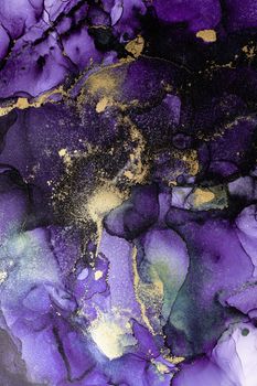 Marble ink abstract art from exquisite original painting for abstract background . Painting was painted on high quality paper texture to create smooth marble background pattern of kintsuki ink art .