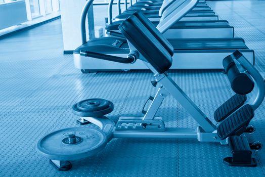 abs training Machine in an empty gym
