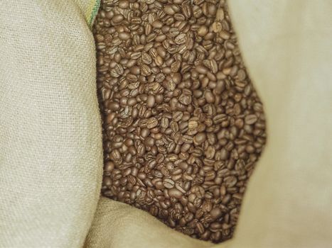 brown roasted coffee beans macro closeup making the blend series