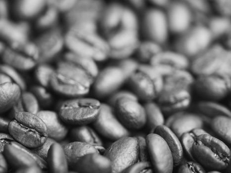 brown roasted coffee beans macro closeup making the blend series