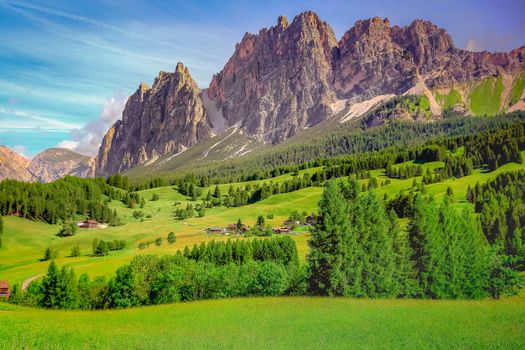 Langkofel, Sassolungo pinnacles, Dolomites sudtirol, Pordoi Pass near Cortina d Ampezzo, Italy