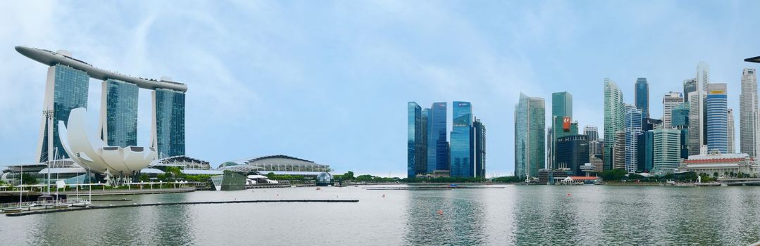 Singapore Marina Bay Sands, panorama view 