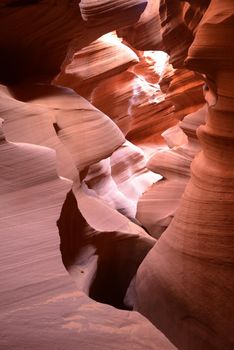 Sandstone wall in Lower Antelope Canyon, Arizona