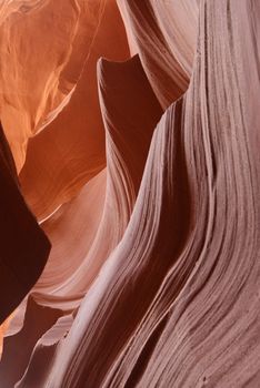 Sandstone wall in Lower Antelope Canyon, Arizona