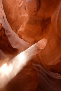 Sandstone wall in Lower Antelope Canyon, Arizona