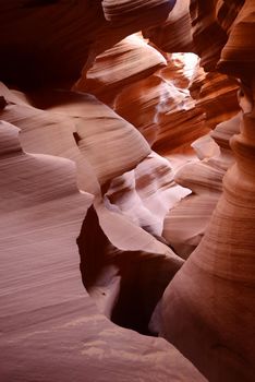 Sandstone wall in Lower Antelope Canyon, Arizona