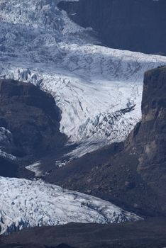 glacier in South Iceland in Summer