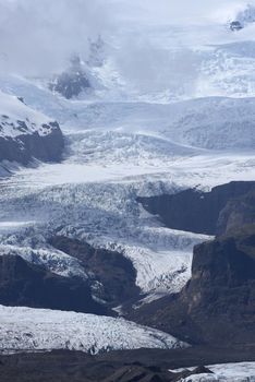 glacier in South Iceland in Summer